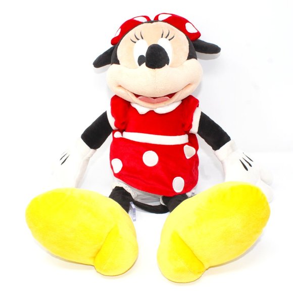 Disney Parks Resort Minnie Mouse 20" Doll Red Dot Dress Bow Plush Stuffed Toy - Picture 2 of 11